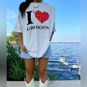 ‘I Love Cowboys' Tee, Boutique